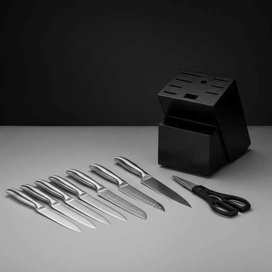 Ensemble de 15 Couteaux Kensei Kaizen™ avec Bloc Auto-Affûtant