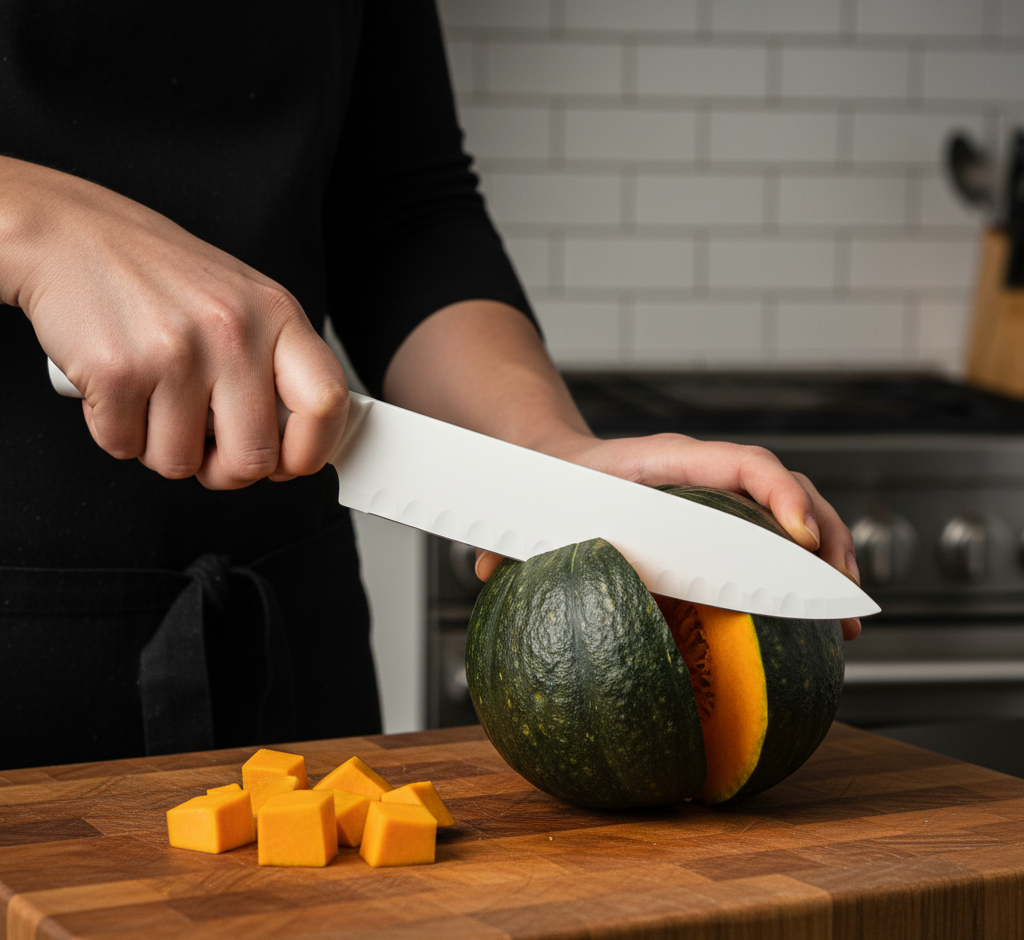 Ensemble de 15 Couteaux Kensei Kaizen™ avec Bloc Auto-Affûtant - Manche Bois Naturel