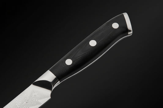 Couteau Japonais d’Office Kimoya | Couteau de Cuisine Japonais Damas 67 Couches | Ultra-Précis