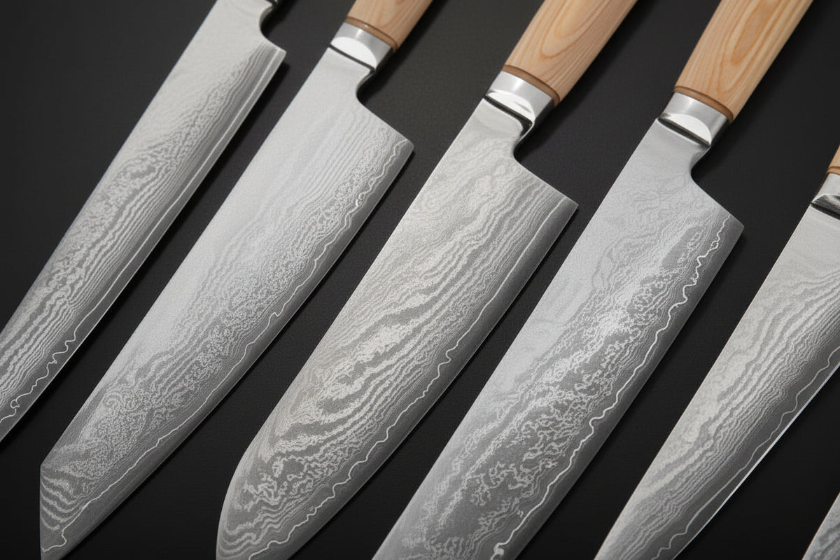 Set mit 6 japanischen Messern – Matsu-Kollektion