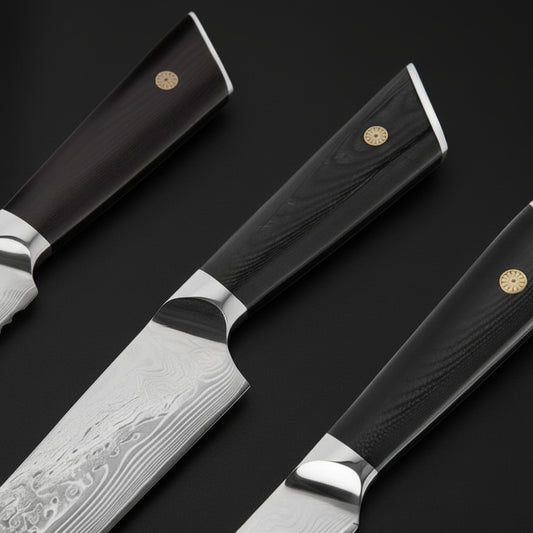 Set de 3 Couteaux Japonais Yoko | Couteaux de Cuisine Japonais Premium | Kensei Kaizen™