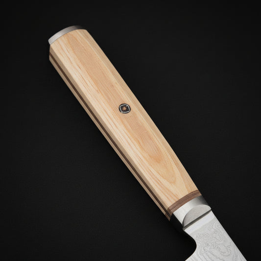 Couteau Japonais Utilitaire Matsu | Couteau de Cuisine Japonais Damas 67 Couches | Ultra-Précis