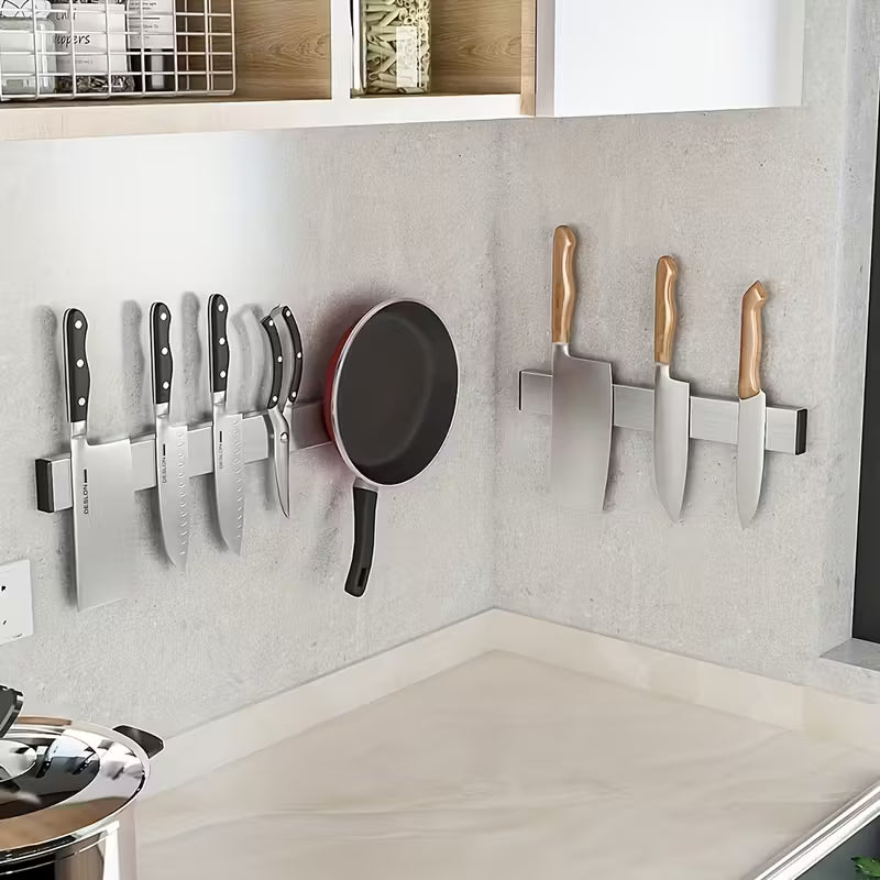 Mugen Magnetic Bar – Porte-Couteaux Mural Magnétique Kensei Kaizen 40cm | Acier Inoxydable 304