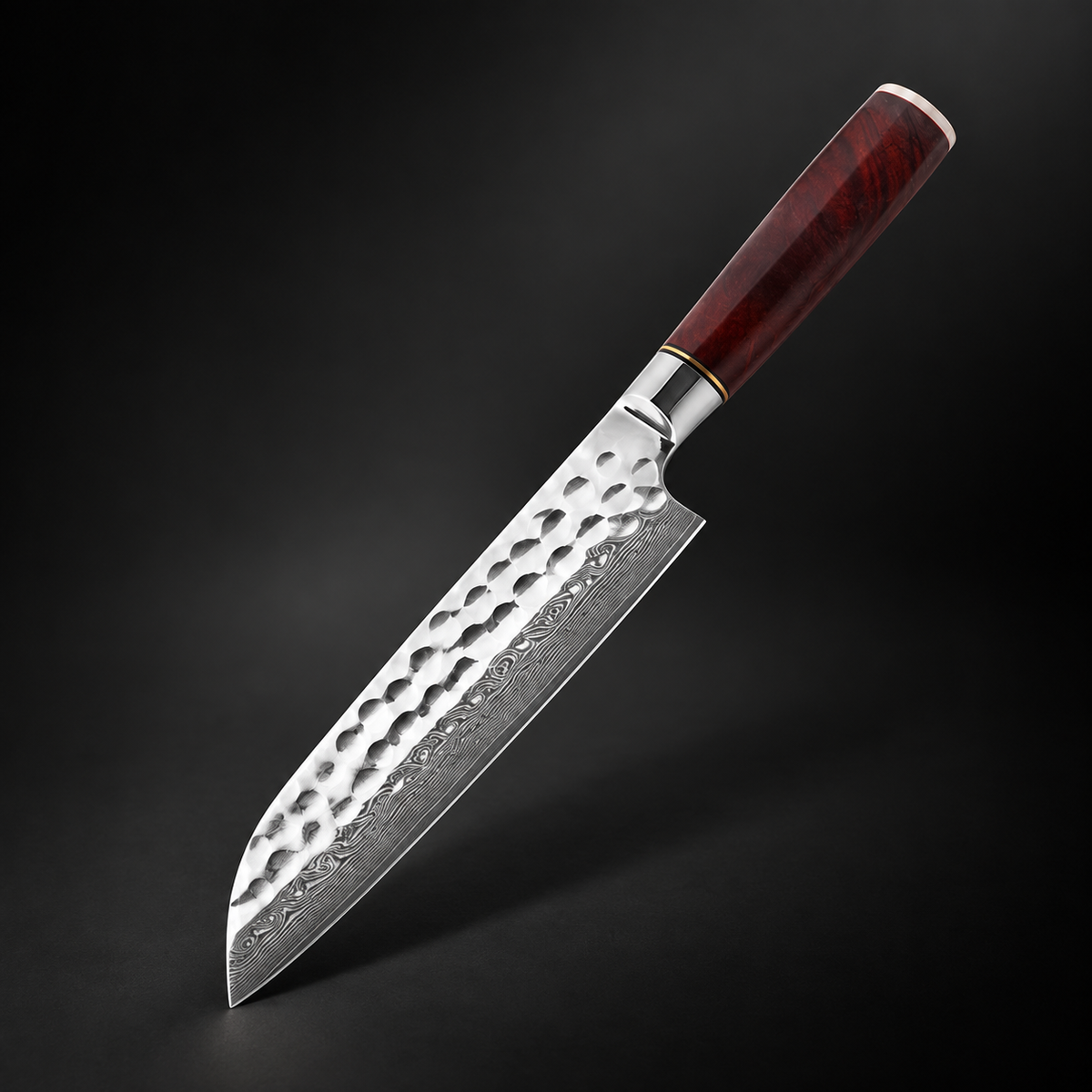 Couteau Japonais Santoku Sakoma | Couteau de Cuisine Japonais Polyvalent | Kensei Kaizen™