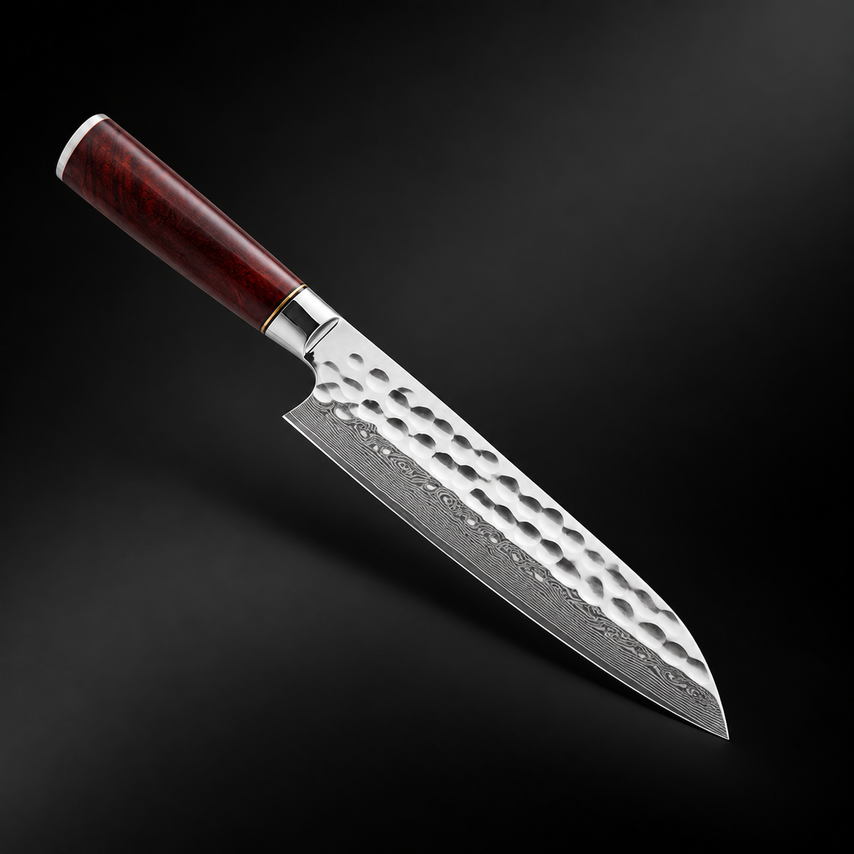 Couteau Japonais Santoku Sakoma | Couteau de Cuisine Japonais Polyvalent | Kensei Kaizen™