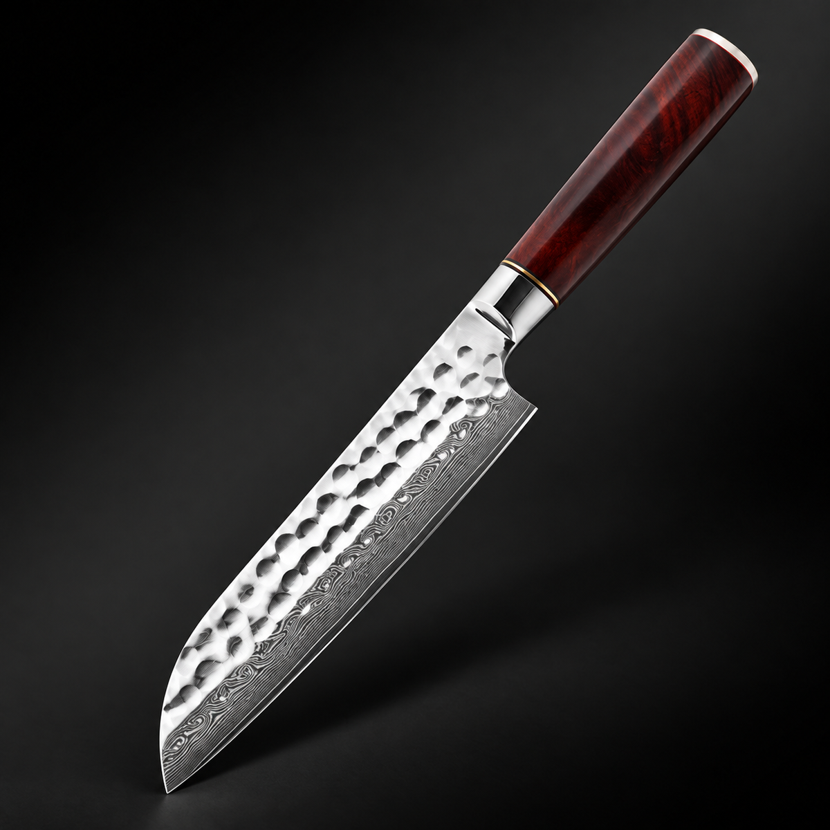 Couteau Japonais Santoku Sakoma | Couteau de Cuisine Japonais Polyvalent | Kensei Kaizen™