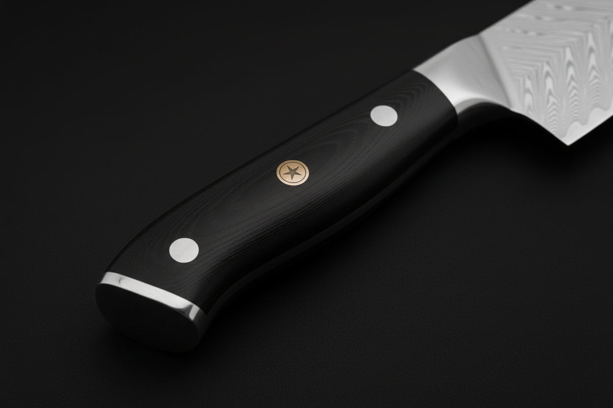 Couteau Japonais de Chef Kimoya | Couteau de Cuisine Japonais Damas 67 Couches | Ultra-Tranchant