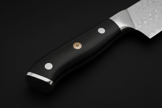 Couteau Japonais de Chef Kimoya | Couteau de Cuisine Japonais Damas 67 Couches | Ultra-Tranchant