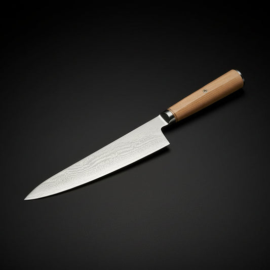 Couteau Japonais de Chef Matsu | Couteau de Cuisine Japonais Damas 67 Couches | Ultra-Tranchant