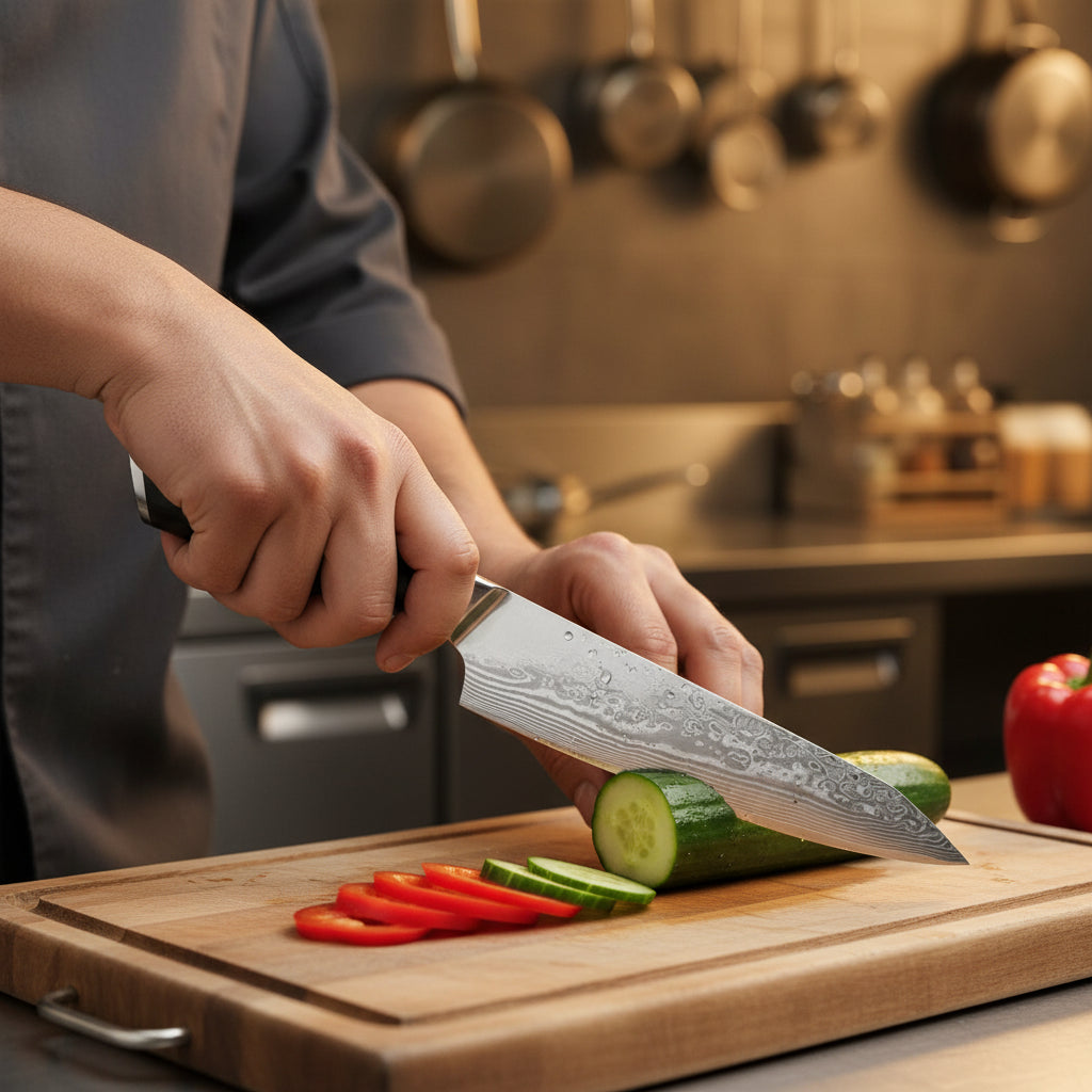 Couteau Japonais de Chef Yoko | Couteau de Cuisine Japonais Polyvalent | Kensei Kaizen™