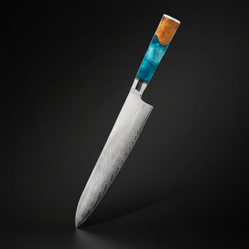 Couteau de Chef Japonais 25 cm Niigata | Couteau de Cuisine Japonais Professionnel | Kensei Kaizen™