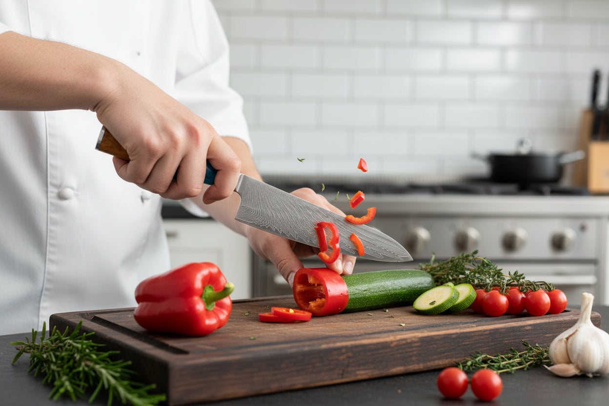 Couteau de Chef Japonais 25 cm Niigata | Couteau de Cuisine Japonais Professionnel | Kensei Kaizen™