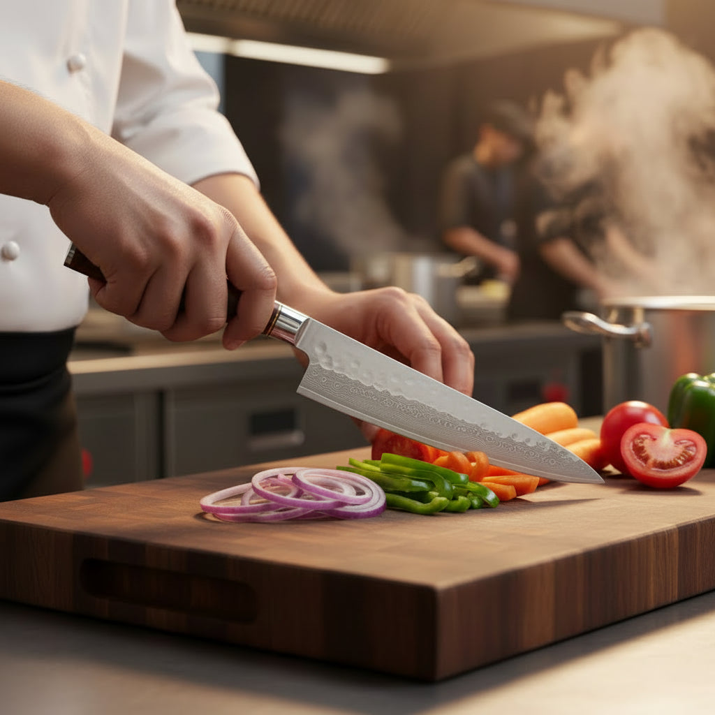 Couteau Japonais de Chef 25 cm Sakoma | Couteau de Cuisine Japonais Haut de Gamme | Kensei Kaizen