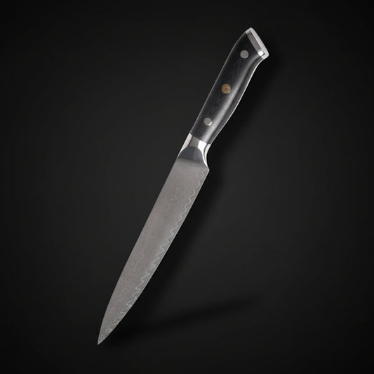 Couteau Japonais Gyuto Kimoya | Couteau de Cuisine Japonais Damas 67 Couches | Ultra-Tranchant