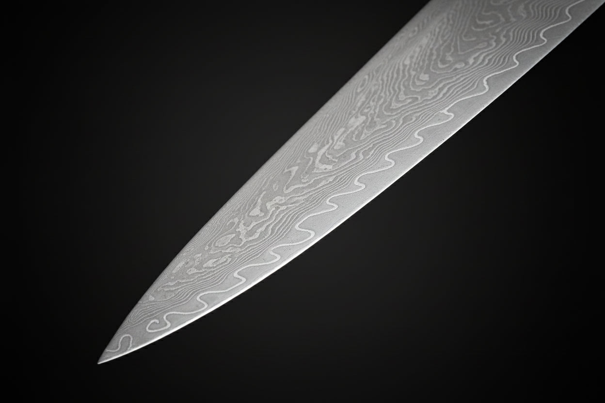 Couteau Japonais Gyuto Kimoya | Couteau de Cuisine Japonais Damas 67 Couches | Ultra-Tranchant