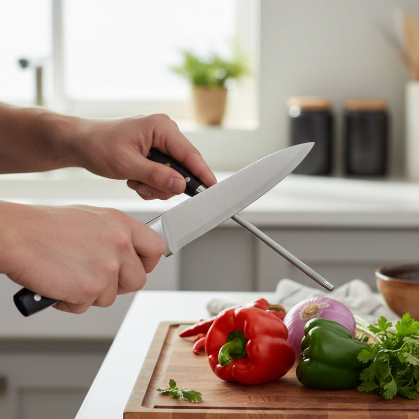 Fusil à Aiguiser Akita | Affuteur Couteau Japonais Professionnel | Kensei Kaizen™