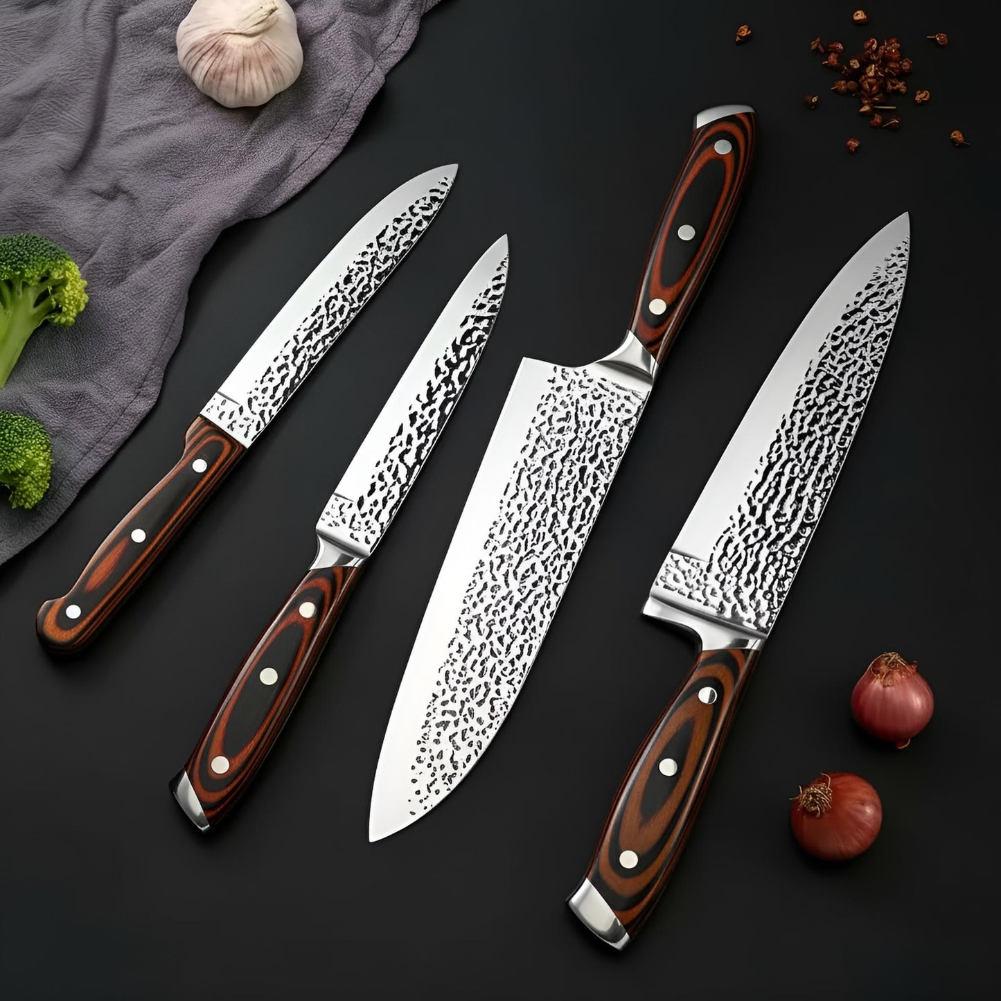 Kensei Kaizen – Kensei Block Set Ensemble de 15 couteaux + Bloc auto-affûtant