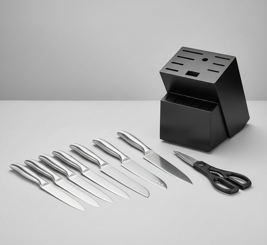 Kensei Kaizen – Kensei Block Set Ensemble de 15 couteaux + Bloc auto-affûtant