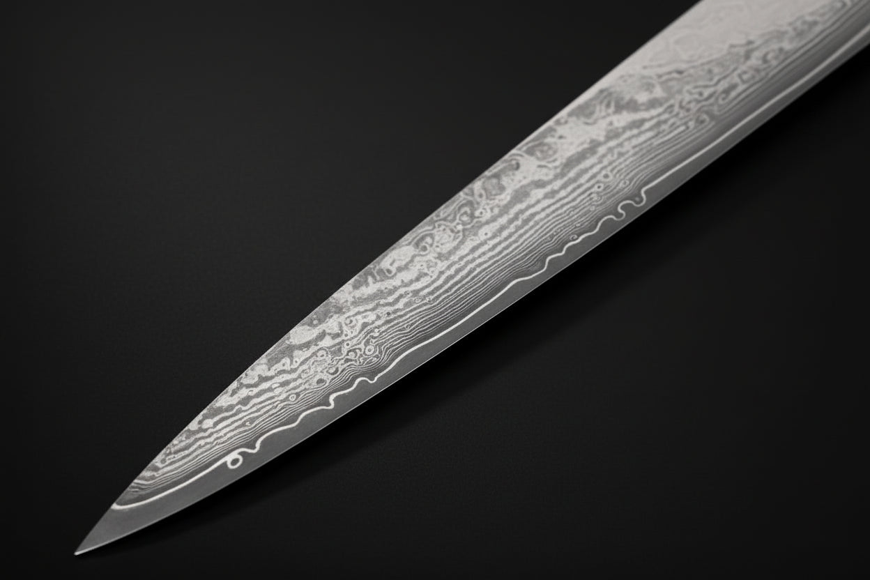Couteau Japonais Gyuto Matsu | Couteau de Cuisine Japonais Damas 67 Couches | Ultra-Tranchant