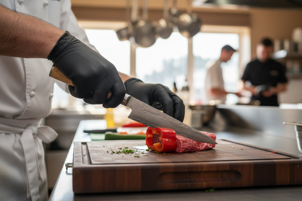 Couteau Japonais Honesuki Matsu | Couteau de Cuisine Japonais Damas 67 Couches | Ultra-Précis