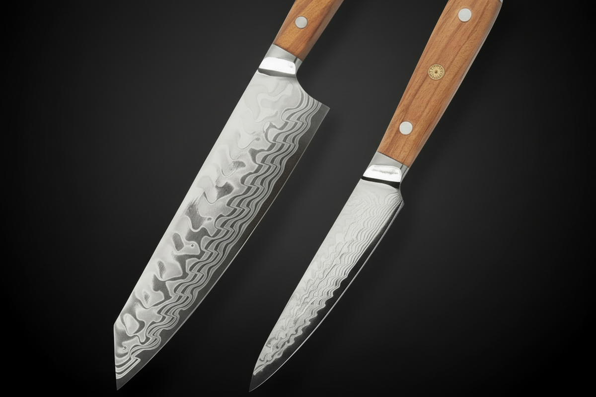 Set de 2 Couteaux Japonais Miyazaki | Couteaux de Cuisine Japonais Premium | Kensei Kaizen™
