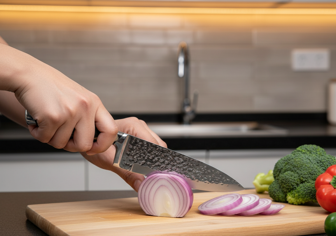 Ensemble de 15 Couteaux Kensei Kaizen™ avec Bloc Auto-Affûtant - Manche Bois Noir