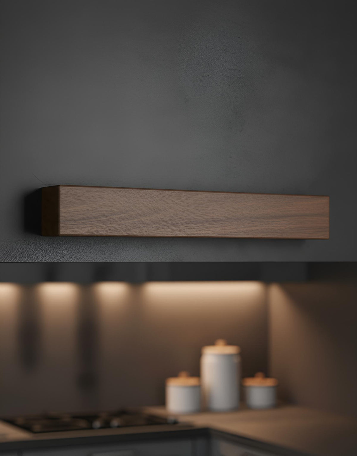 Kensei Kaizen™ Kawa Magnetischer Wandmesserhalter aus Massivholz