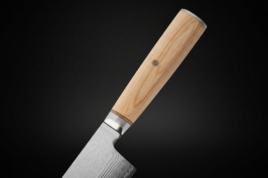 Couteau Japonais Kiritsuke Matsu | Couteau de Cuisine Japonais Damas 67 Couches | Ultra-Tranchant