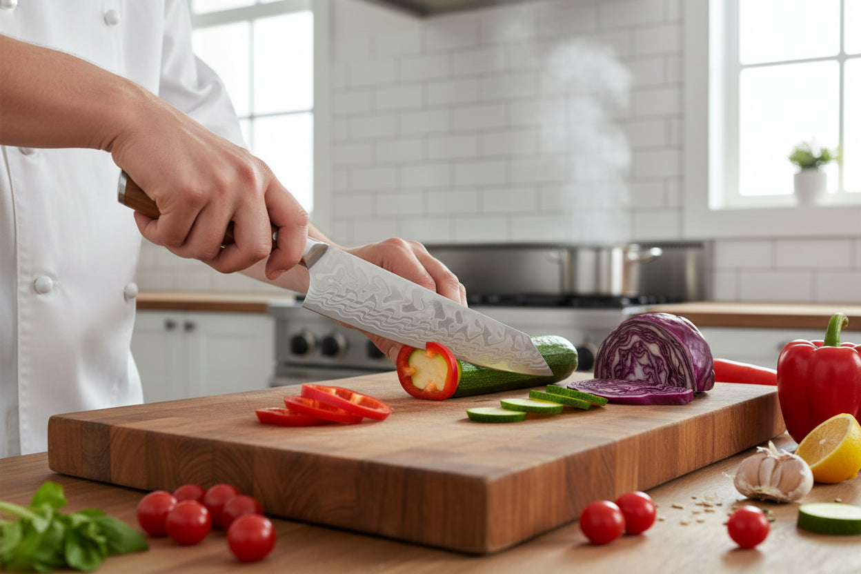 Couteau Japonais Kiritsuke Miyazaki | Couteau de Cuisine Japonais Précision | Kensei Kaizen™