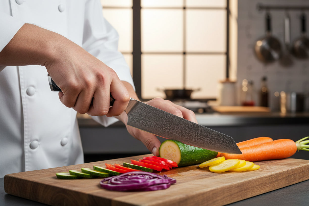 Couteau Japonais Kiritsuke Nagoya | Couteau de Cuisine Japonais Polyvalent | Kensei Kaizen™