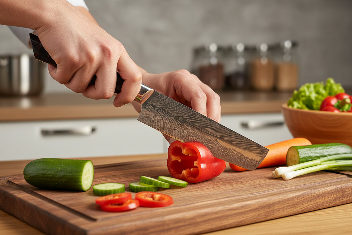 Couteau Japonais Nakiri Akita | Couteau de Cuisine Japonais Légumes | Kensei Kaizen™