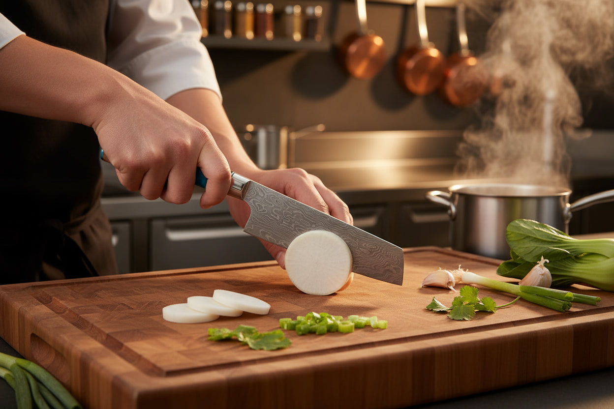 Couteau Japonais Nakiri Niigata | Couteau de Cuisine Japonais Légumes | Kensei Kaizen™