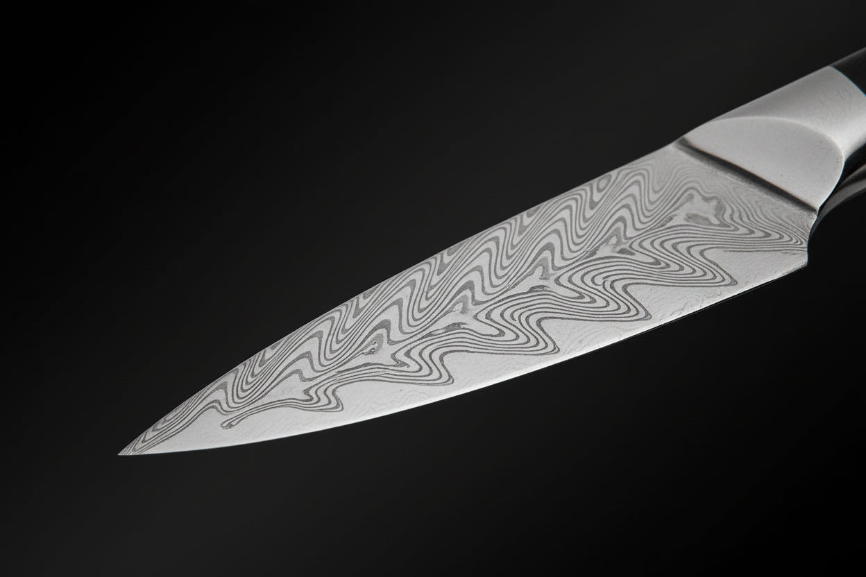 Couteau Japonais d’Office Kimoya | Couteau de Cuisine Japonais Damas 67 Couches | Ultra-Précis