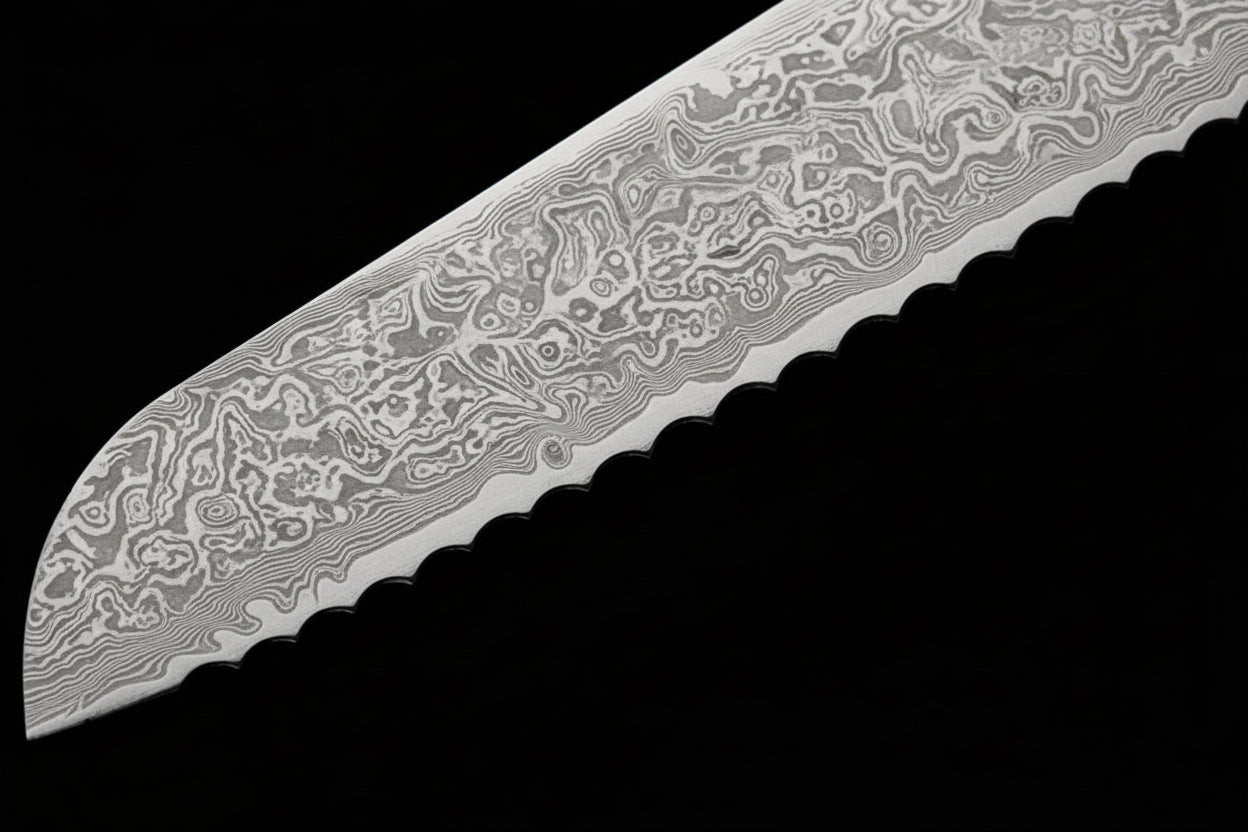 Couteau Japonais à Pain Akashi | Couteau de Cuisine Japonais Précision | Kensei Kaizen