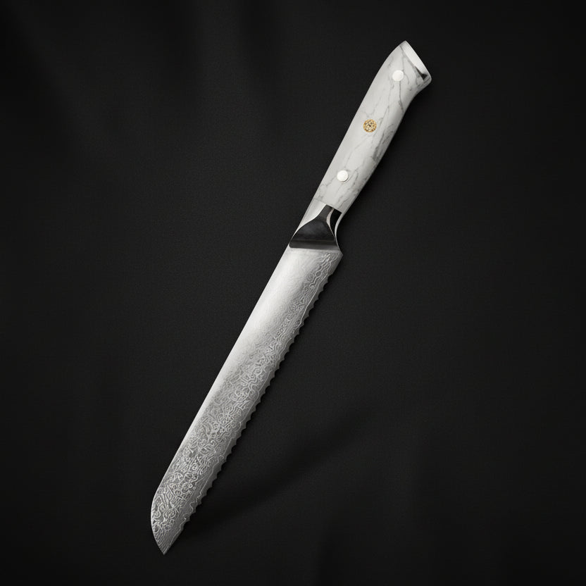 Couteau Japonais à Pain Akashi | Couteau de Cuisine Japonais Précision | Kensei Kaizen