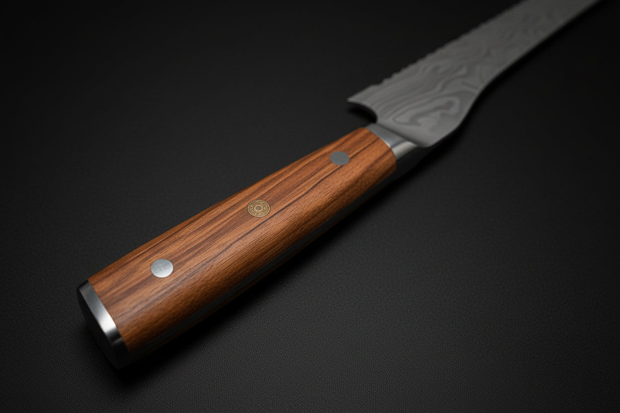 Couteau à Pain Miyazaki | Couteau de Cuisine Japonais Précision | Kensei Kaizen™