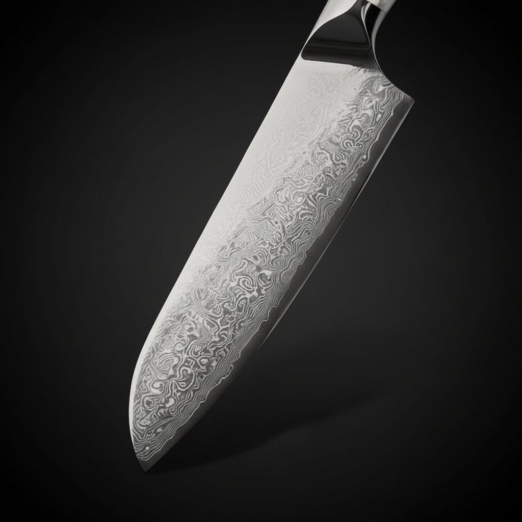 Couteau Japonais Santoku Akashi | Couteau de Cuisine Japonais Polyvalent | Kensei Kaizen™