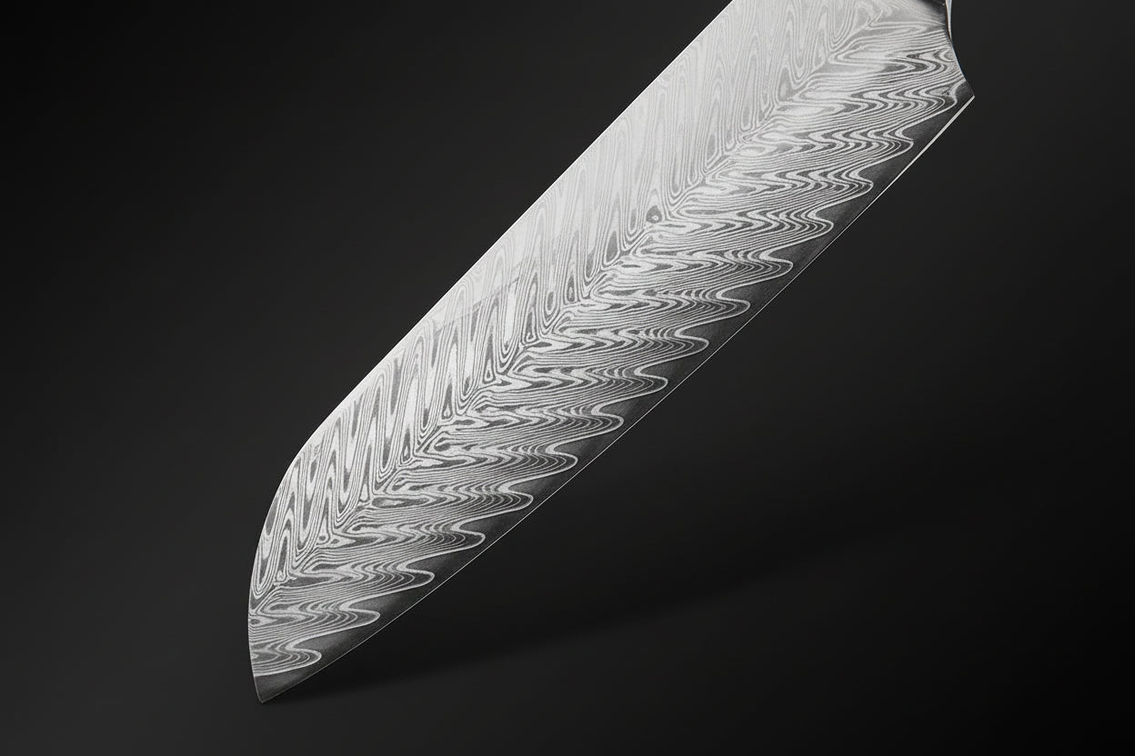 Couteau Japonais Santoku Nagasaki | Couteau de Cuisine Japonais Polyvalent | Kensei Kaizen™