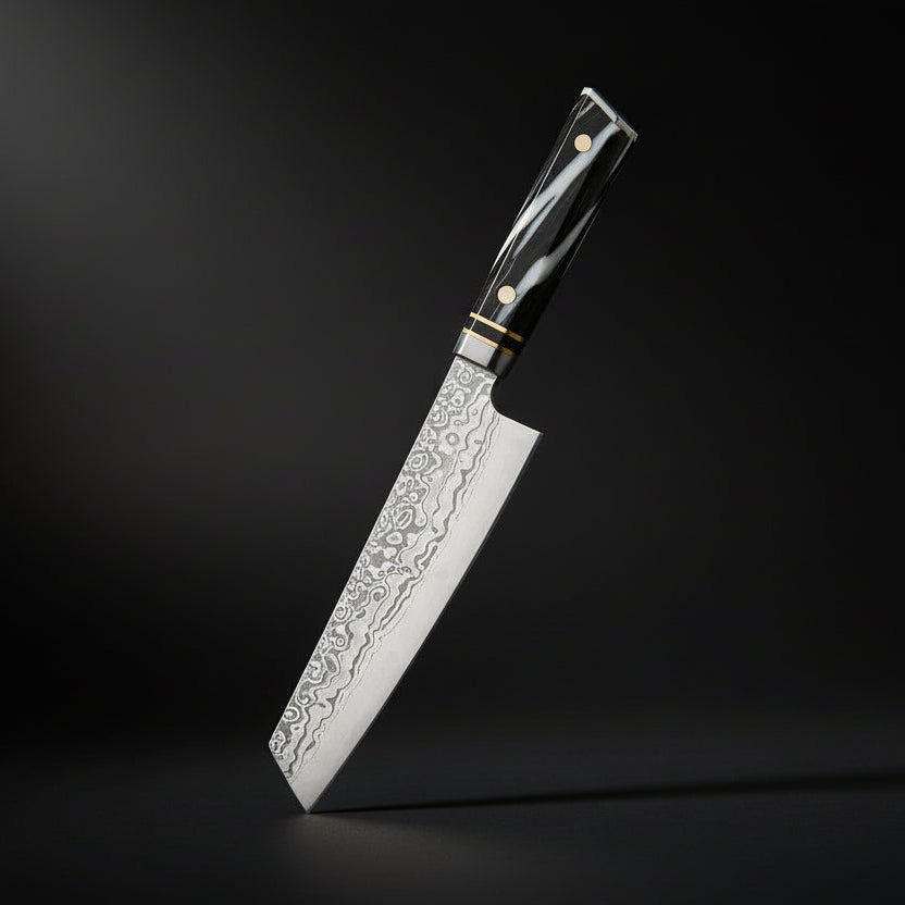 Couteau Japonais Santoku Nagoya | Couteau de Cuisine Japonais Polyvalent | Kensei Kaizen™