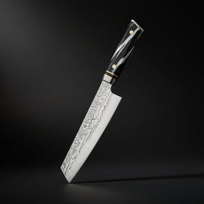 Couteau Japonais Santoku Nagoya | Couteau de Cuisine Japonais Polyvalent | Kensei Kaizen™