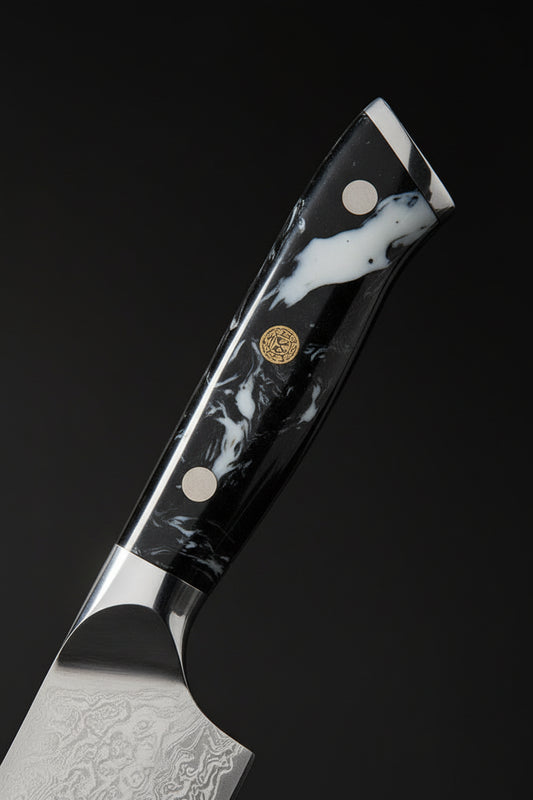 Couteau Japonais Santoku Nagoya | Couteau de Cuisine Japonais Polyvalent | Kensei Kaizen™