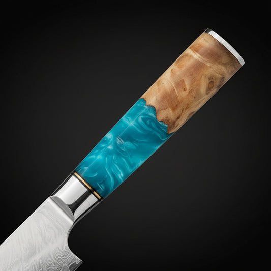 Couteau Japonais Santoku Niigata | Couteau de Cuisine Japonais Polyvalent | Kensei Kaizen™