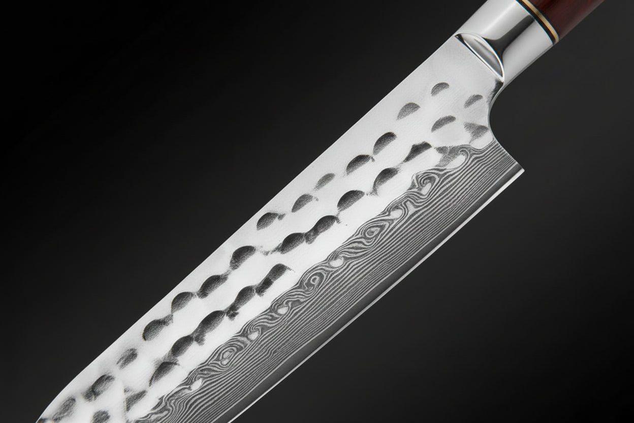 Couteau Japonais Santoku Sakoma | Couteau de Cuisine Japonais Polyvalent | Kensei Kaizen™