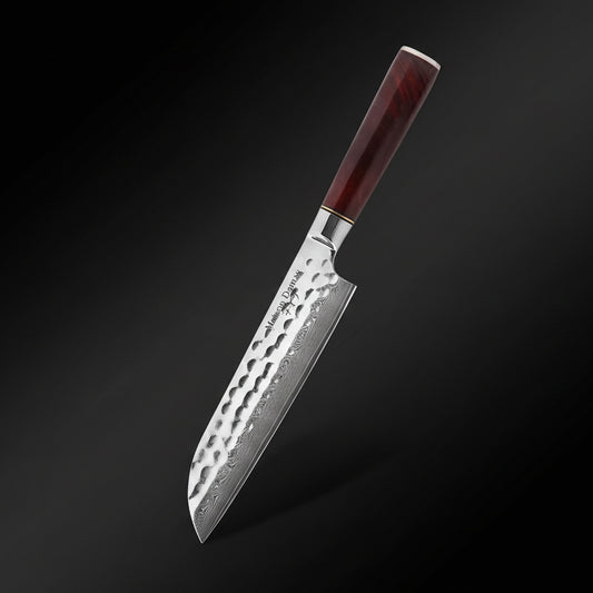 Couteau Japonais Santoku Sakoma | Couteau de Cuisine Japonais Polyvalent | Kensei Kaizen™