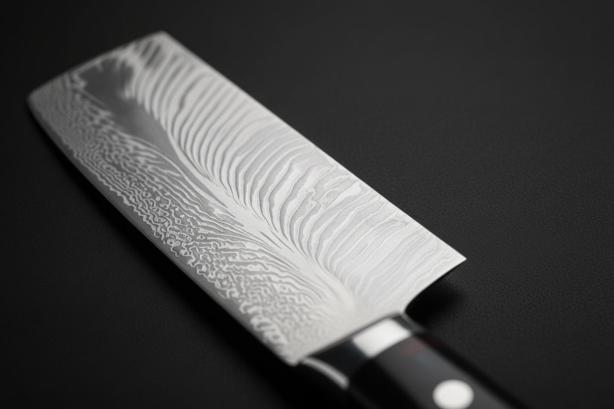 Set de 5 Couteaux Japonais Akita | Couteaux de Cuisine Japonais Damas | Collection Premium