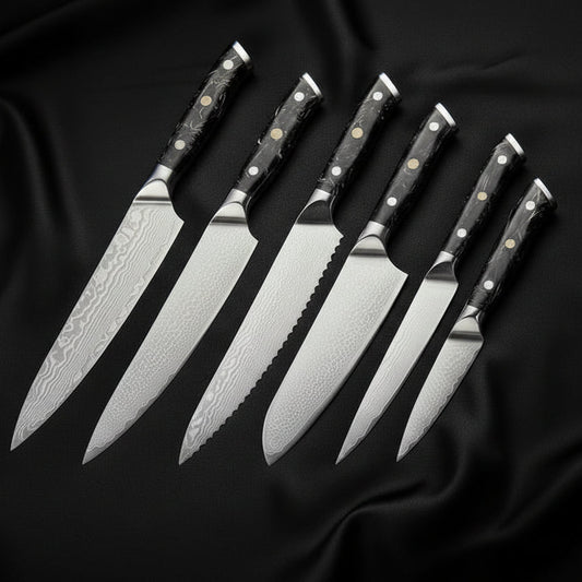 Set de 6 Couteaux Japonais Nagoya | Couteaux de Cuisine Japonais Premium | Kensei Kaizen™