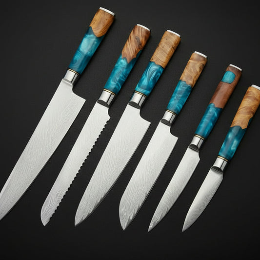 Set de 6 Couteaux Japonais Niigata | Couteaux de Cuisine Japonais Premium | Kensei Kaizen