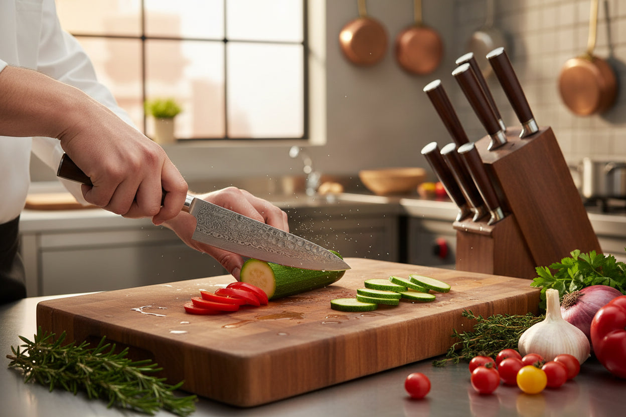 Set de 4 Couteaux Japonais Sakoma | Couteaux de Cuisine Japonais Premium | Kensei Kaizen