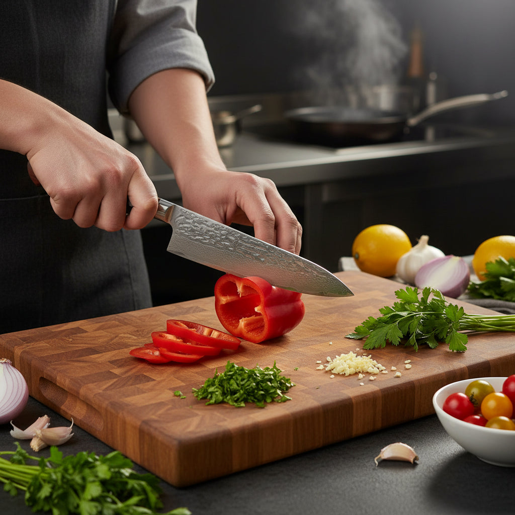 Set de 3 Couteaux Japonais Shimoza | Couteaux de Cuisine Japonais Premium | Kensei Kaizen