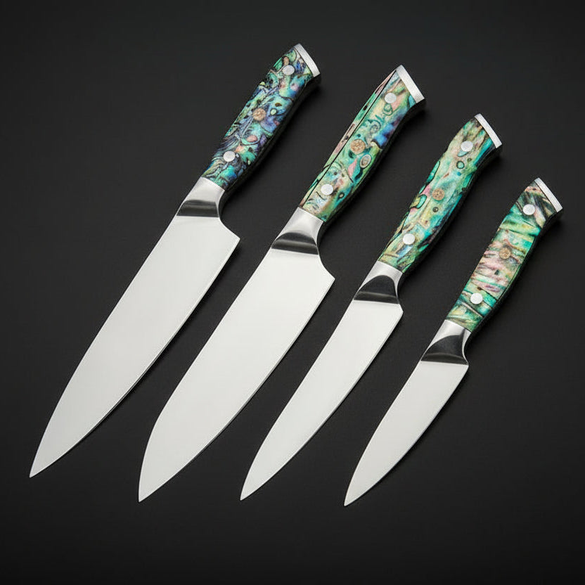 Set de 4 Couteaux Japonais Nagasaki | Couteaux de Cuisine Japonais Premium | Kensei Kaizen™